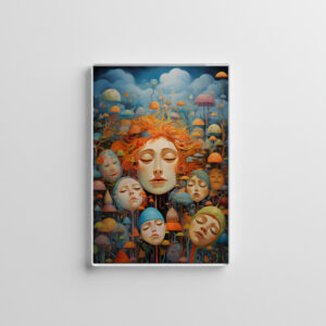 raxxa Glas-Magnet: Whimsical Falling asleep 2