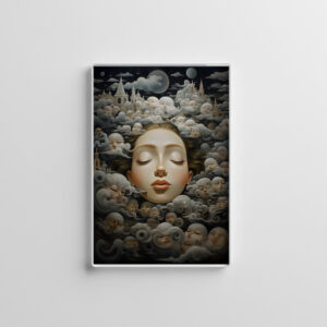 raxxa Glas-Magnet: Whimsical Falling asleep 3