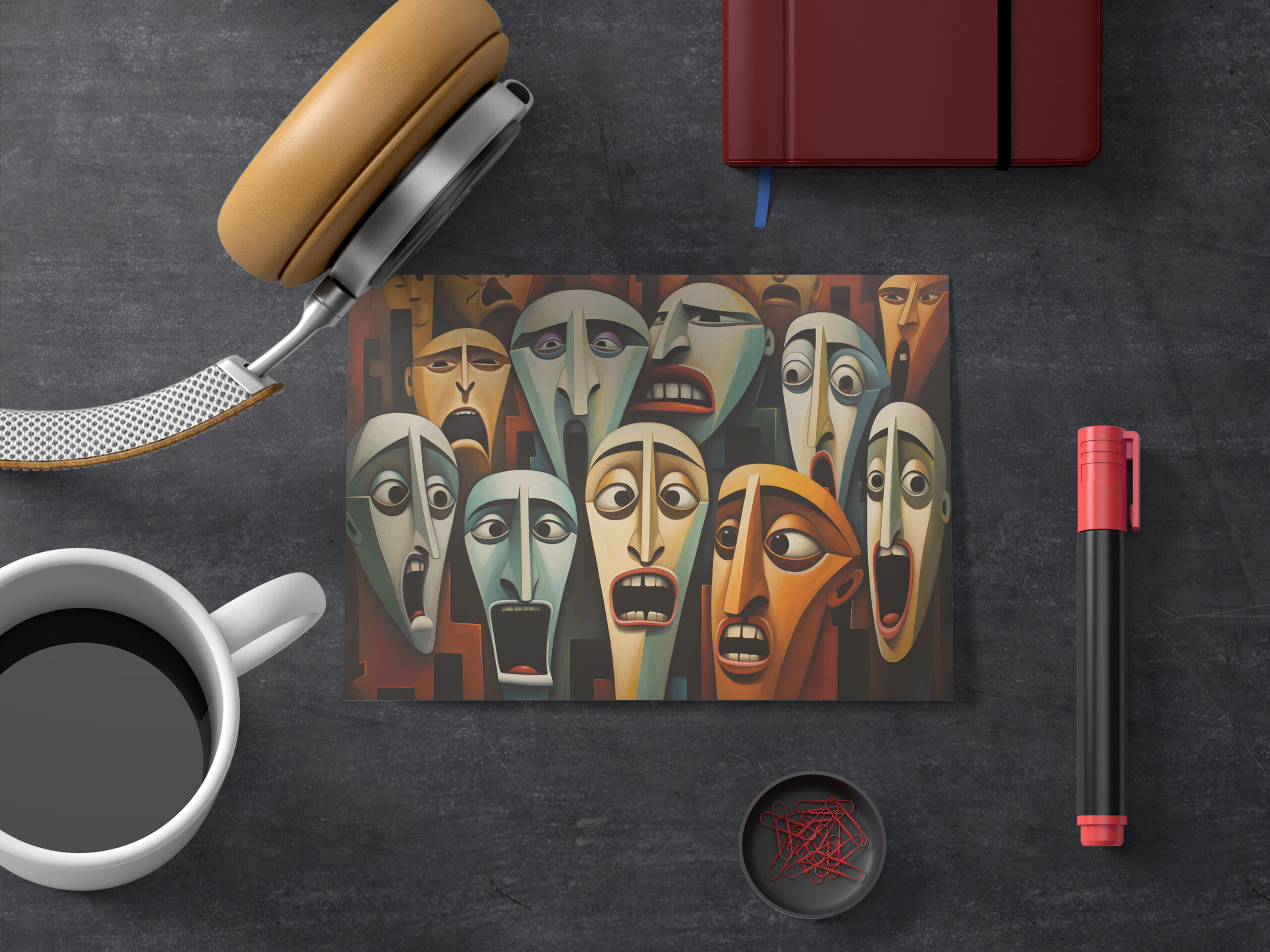 raxxa Postkarte: Whimsical Fear Concert Emotional 1