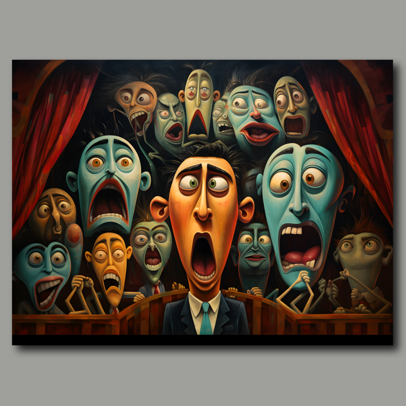 raxxa Canva: Whimsical Fear Concert Emotional 3 - Imagen 2