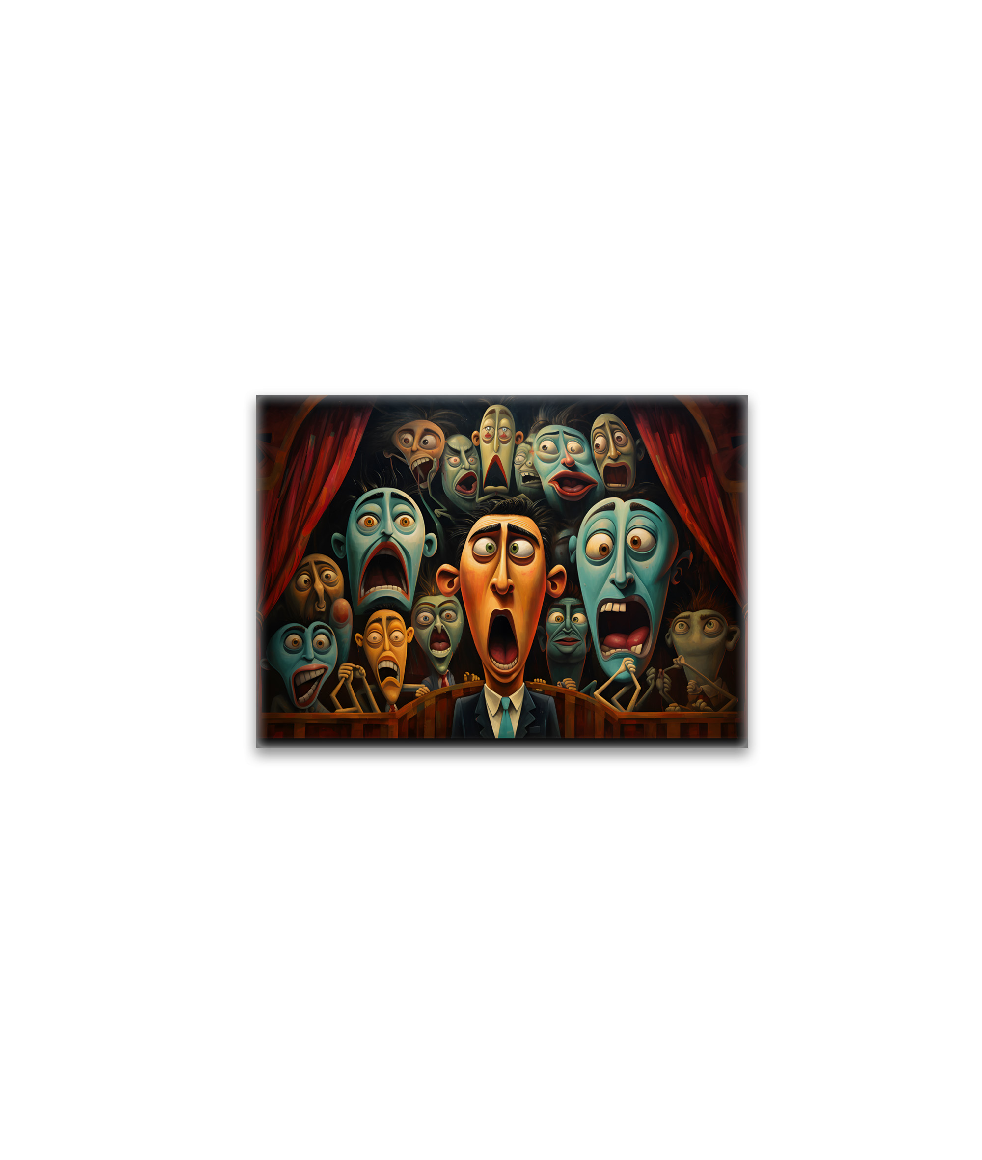 raxxa Glas-Magnet: Whimsical Fear Concert Emotional 3
