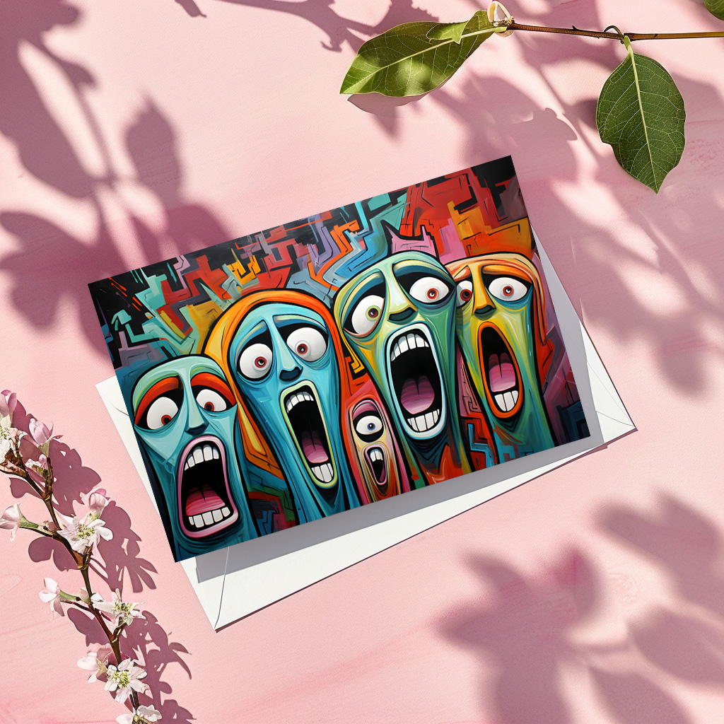 raxxa Postkarte: Whimsical Fear Concert Emotional 4