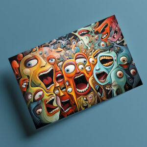 raxxa Postkarte: Whimsical Fear Concert Emotional 5