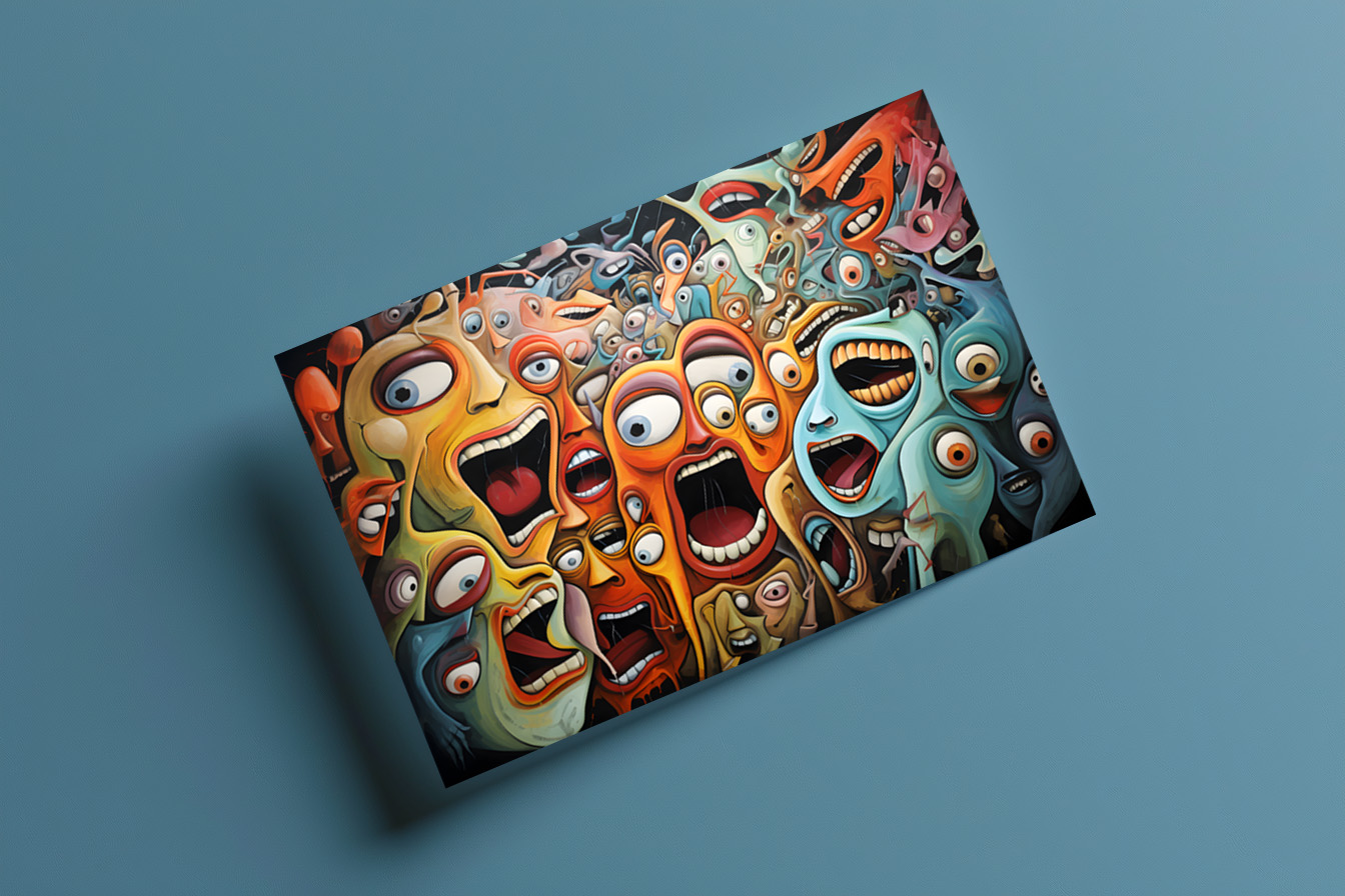 raxxa Postkarte: Whimsical Fear Concert Emotional 5