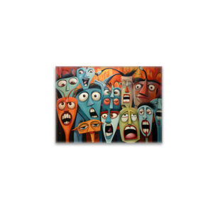 raxxa Glas-Magnet: Whimsical Fear Concert Emotional 6