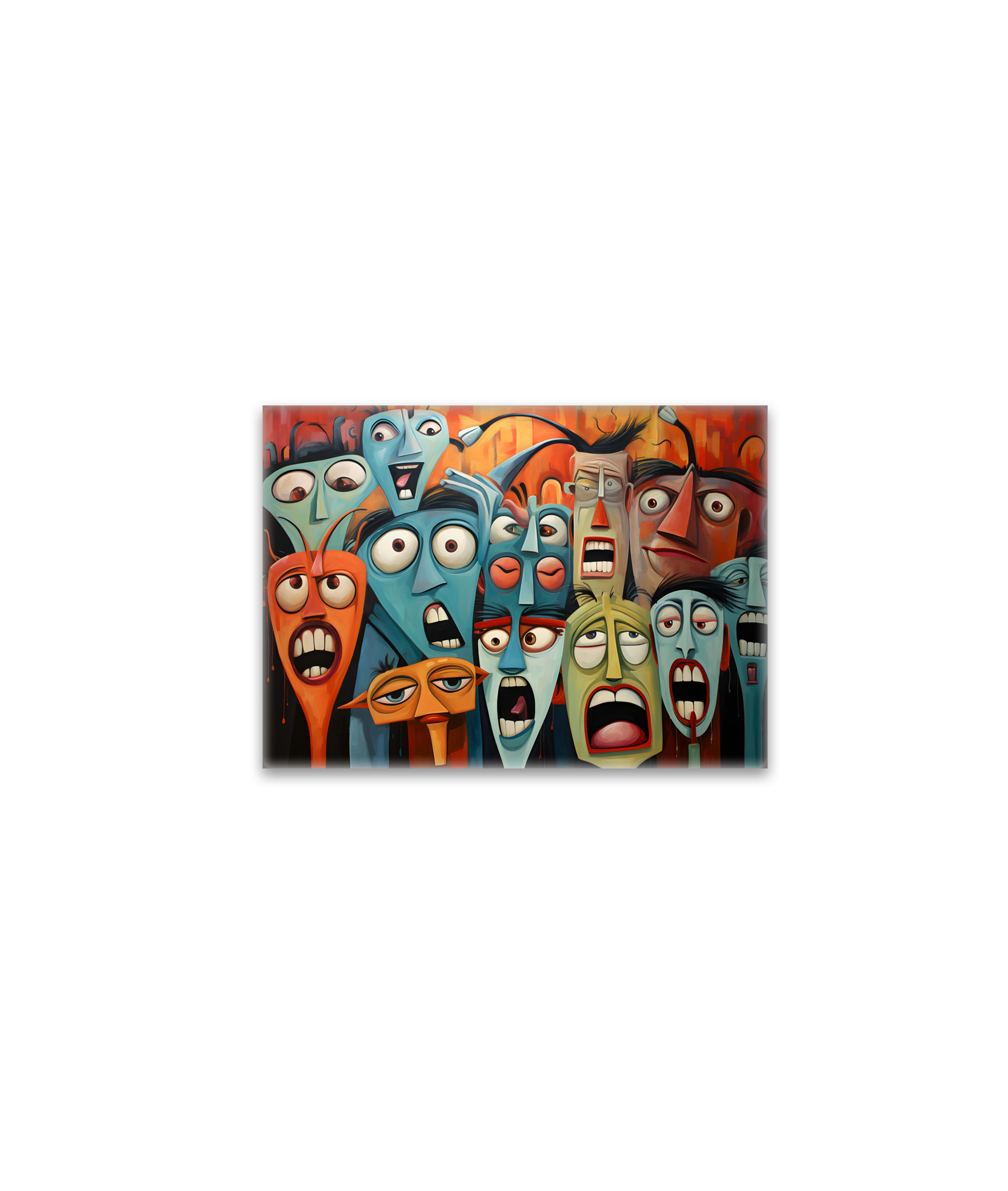raxxa Glas-Magnet: Whimsical Fear Concert Emotional 6