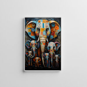 raxxa Glas-Magnet: Whimsical Bunte Elefanten