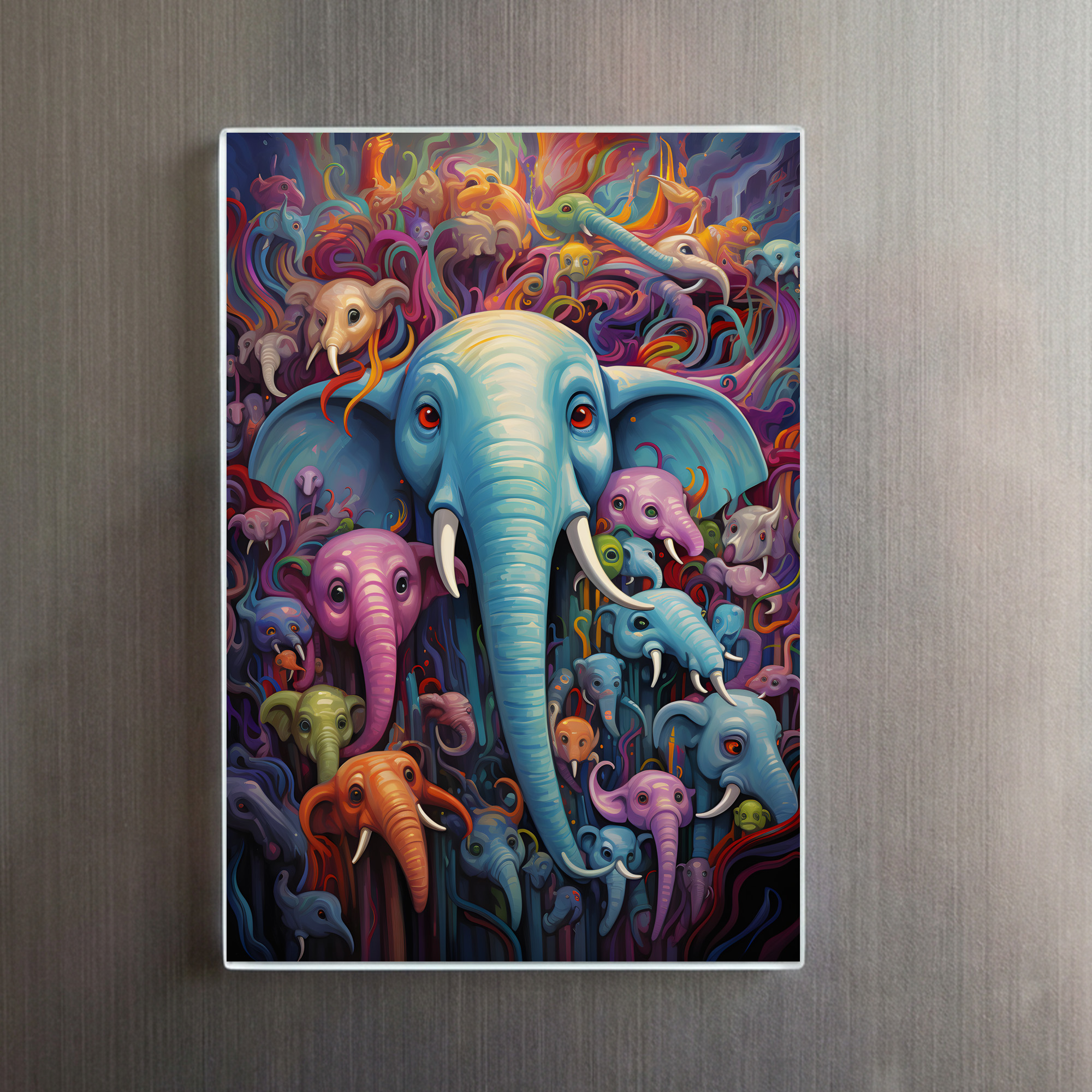 raxxa Glas-Magnet: Whimsical Wild Elefanten - immagine 2