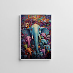 raxxa Glas-Magnet: Whimsical Wild Elefanten