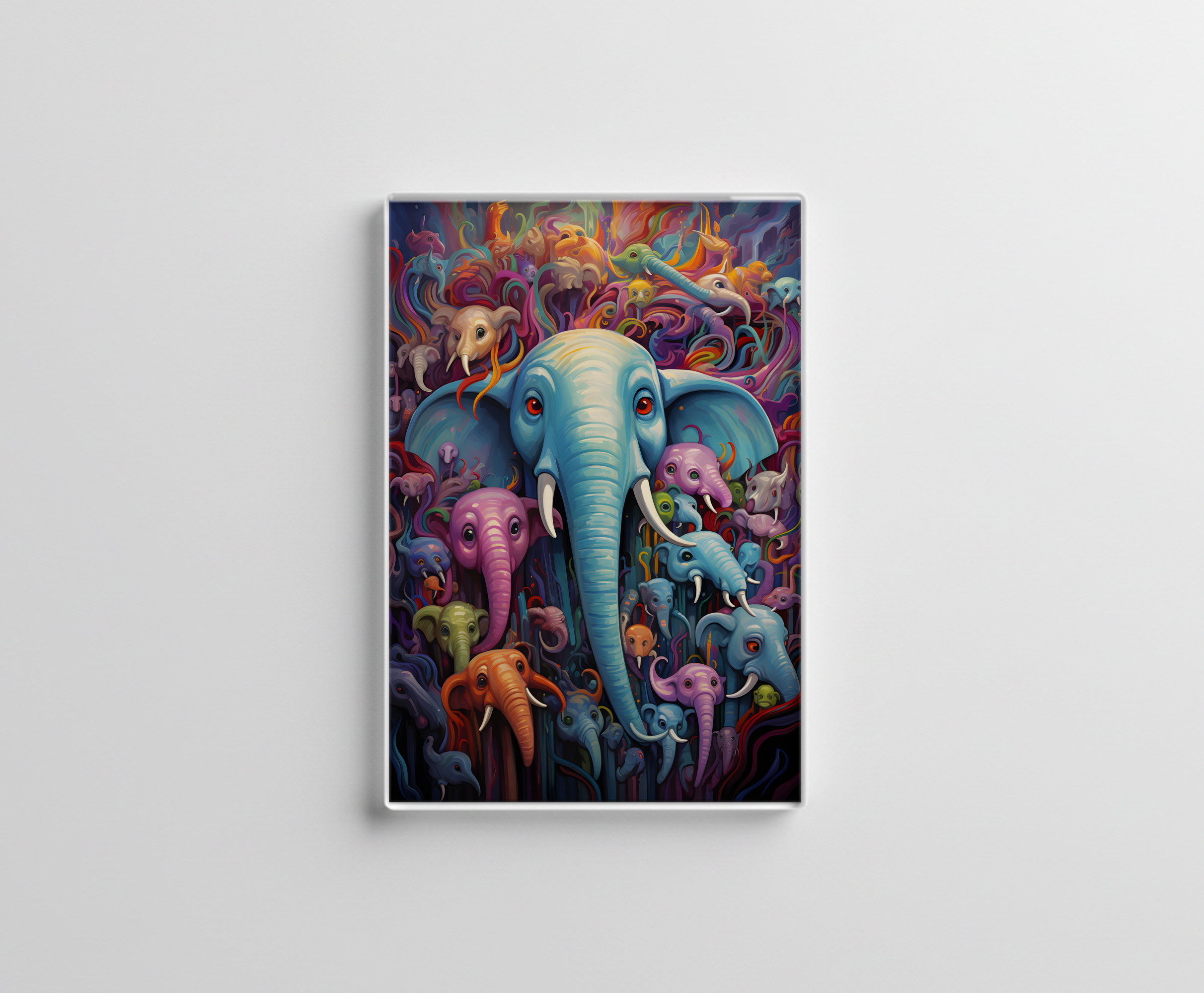 raxxa Glas-Magnet: Whimsical Wild Elefanten