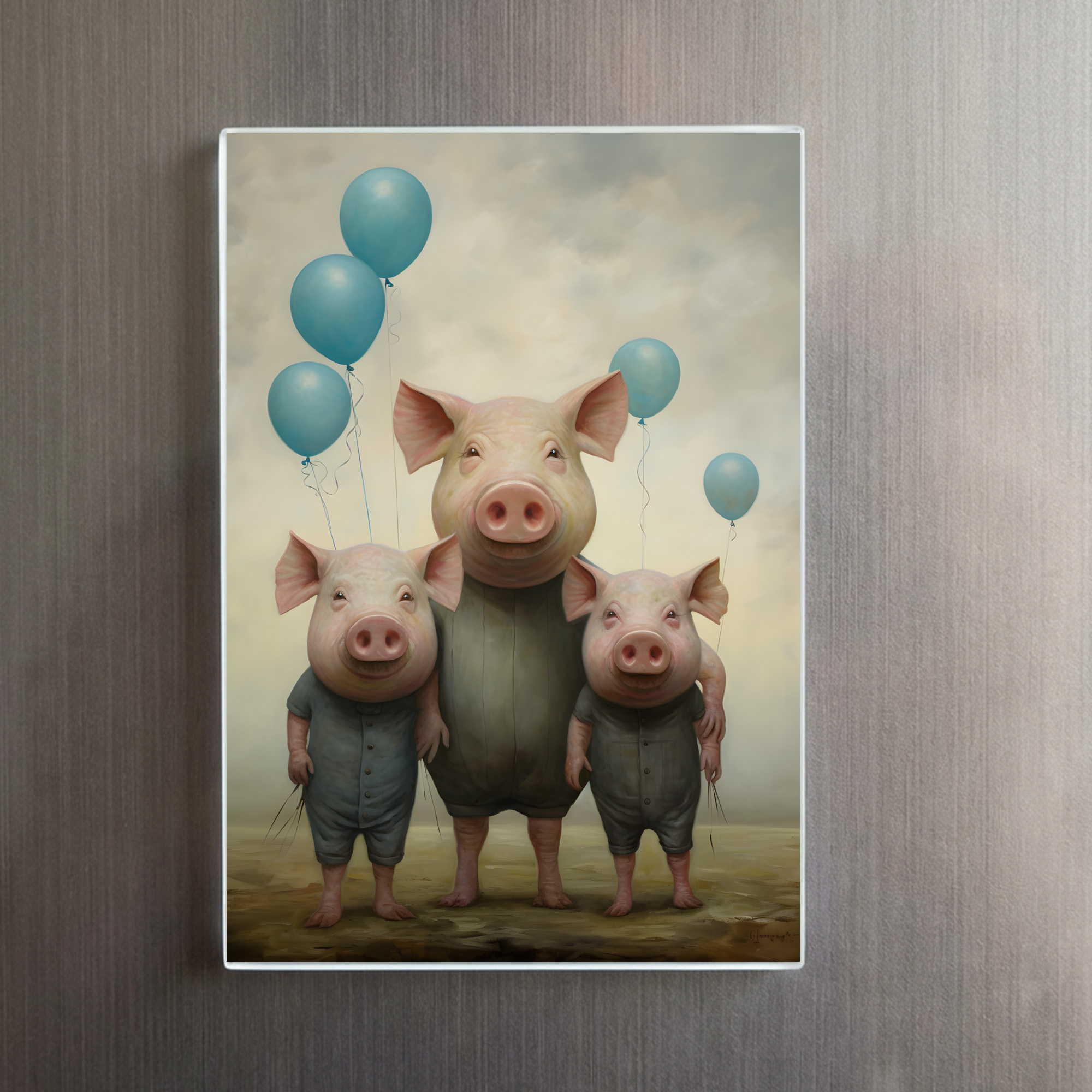 raxxa Glas-Magnet: Whimsical Schweine kumpels - Image 2