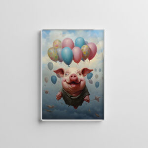 raxxa Glas-Magnet: Whimsical Flying Pig