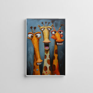 raxxa Glas-Magnet: Whimsical Lästernde Giraffen
