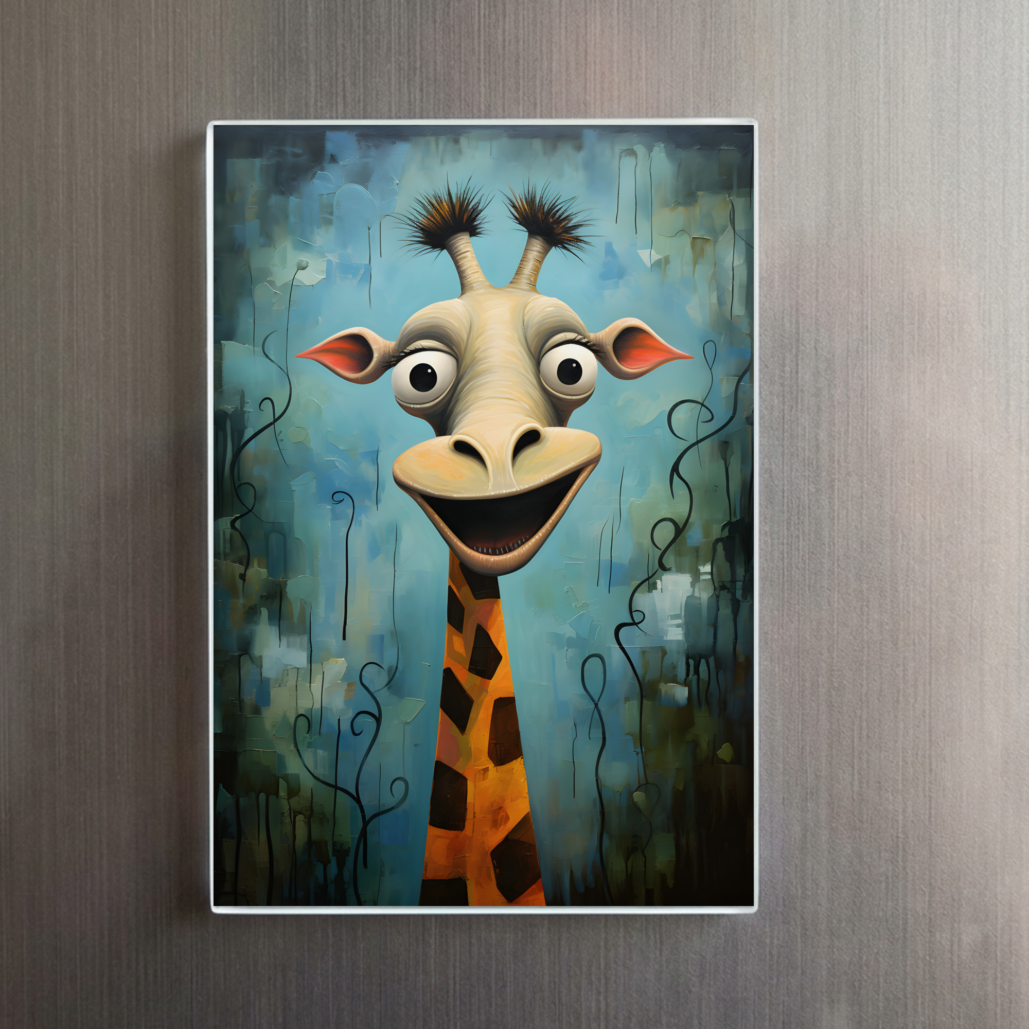 raxxa Glas-Magnet: Whimsical Funny Giraffe – Image 2