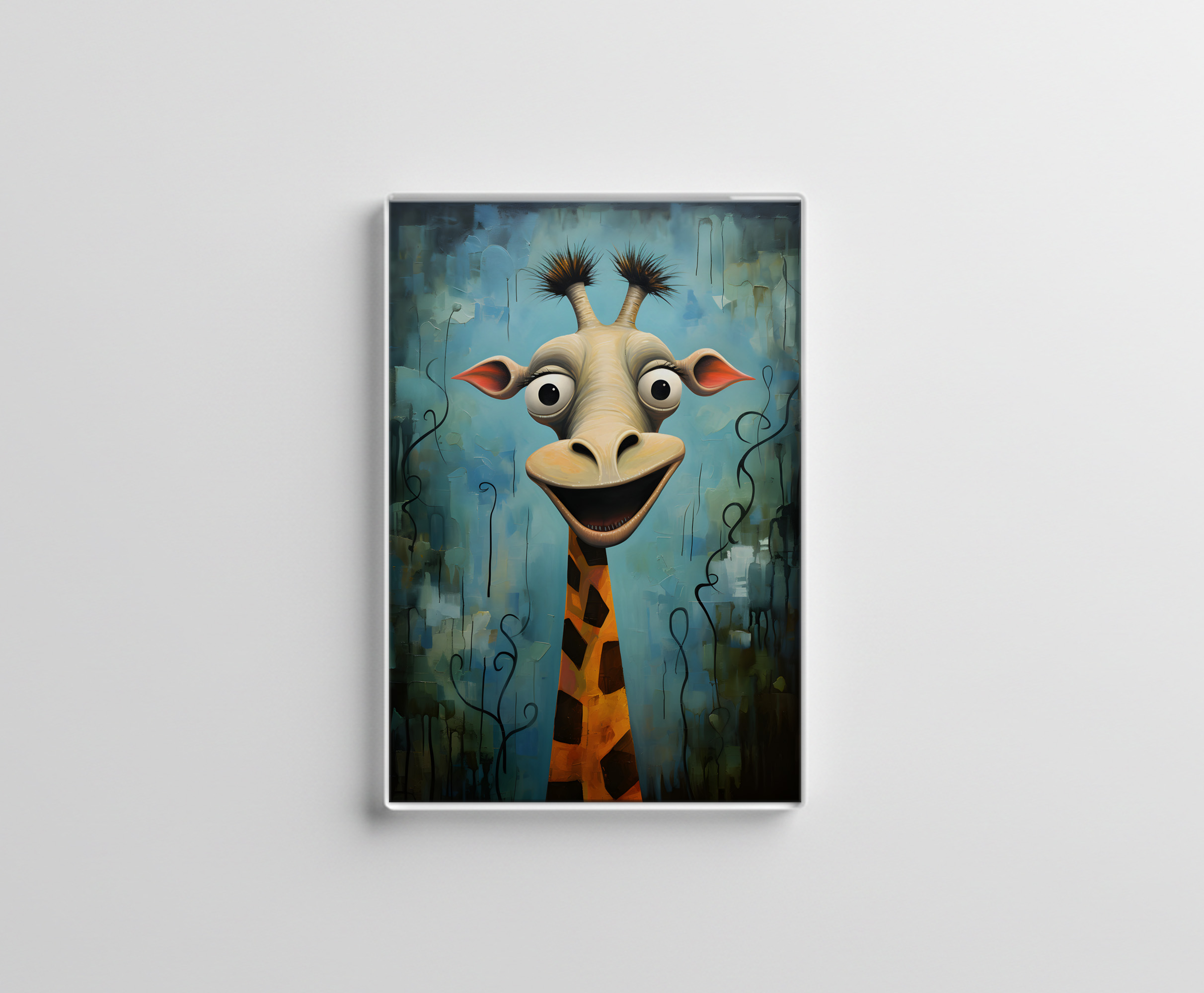 raxxa Glas-Magnet: Whimsical Funny Giraffe