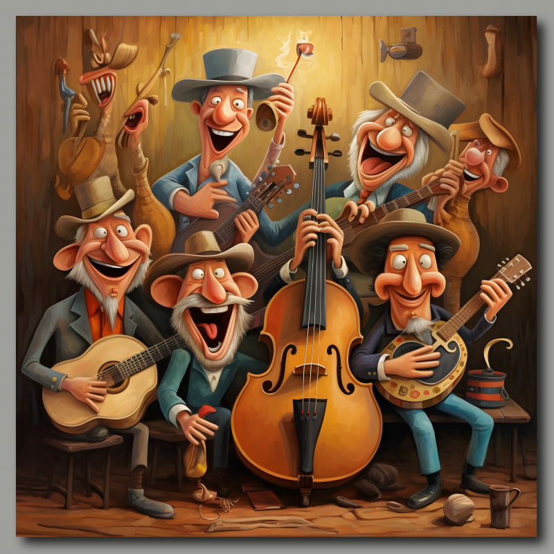 raxxa Canva: Whimsical Country Western Band 4 - Image 2