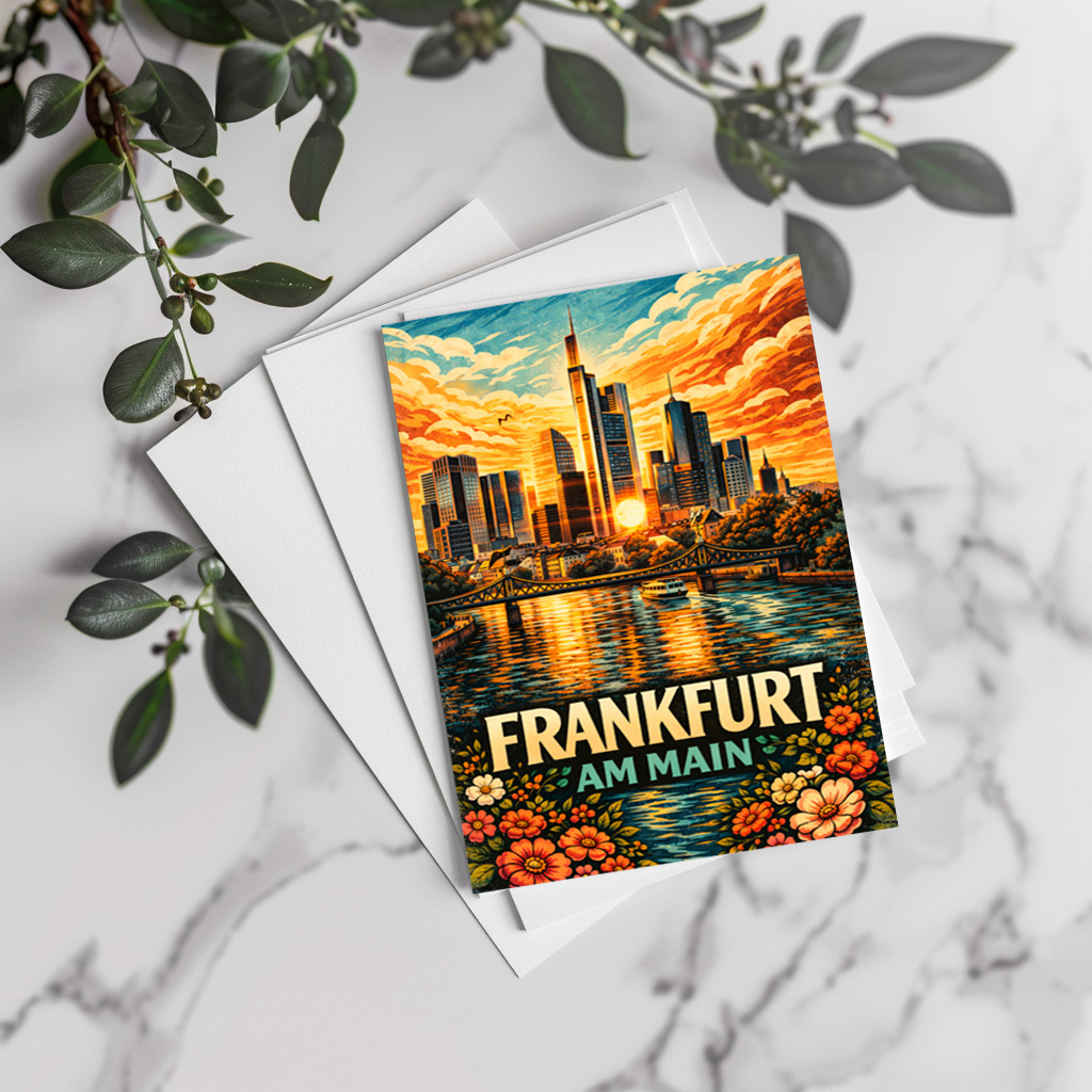raxxa Postkarte: Skyline Frankfurt am Main - Imagen 3