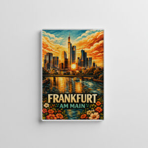 raxxa Glas-Magnet: Skyline Frankfurt am Main