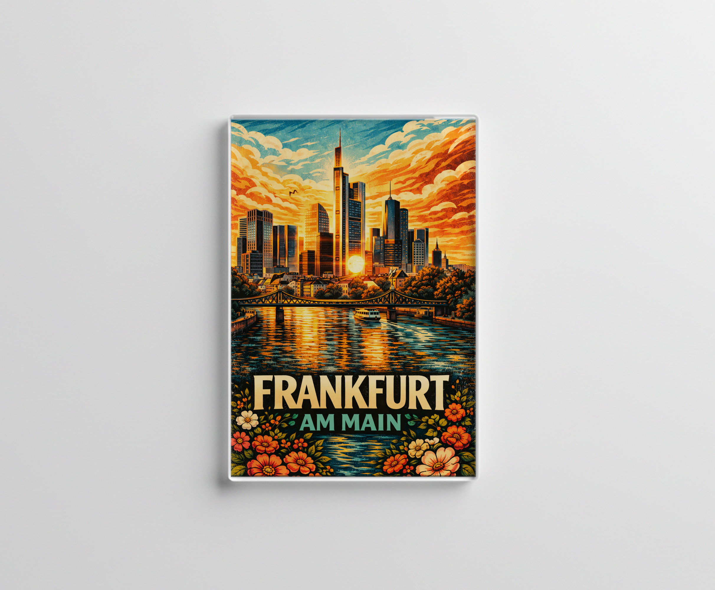raxxa Glas-Magnet: Skyline Frankfurt am Main
