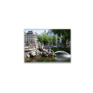 raxxa Glas-Magnet: Tritonengruppe Königsallee Düsseldorf