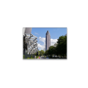 raxxa Glas-Magnet: Hochhaus Messeturm in Frankfurt am Main