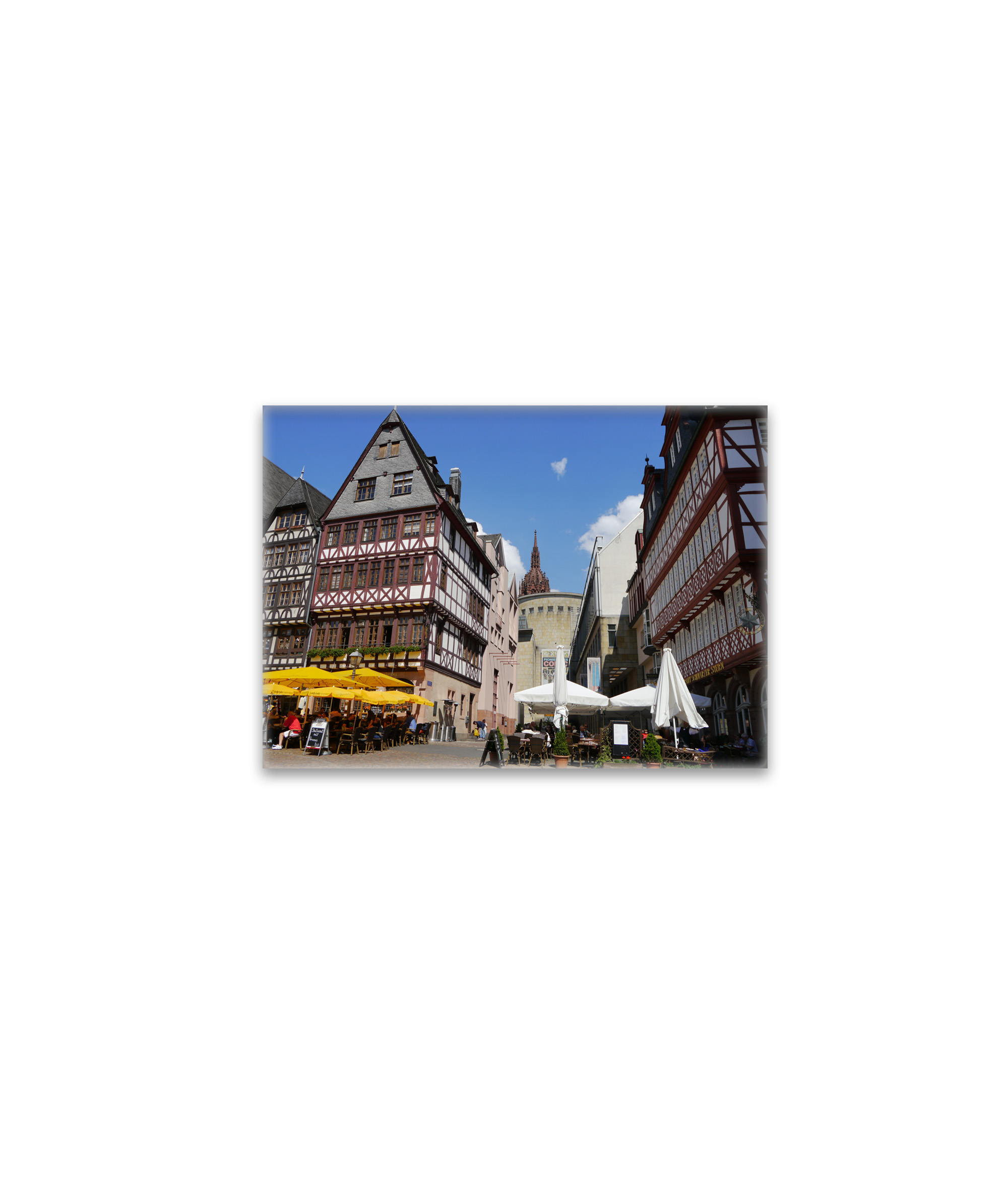raxxa Glas-Magnet: Frankfurter Römer mit Bendergasse