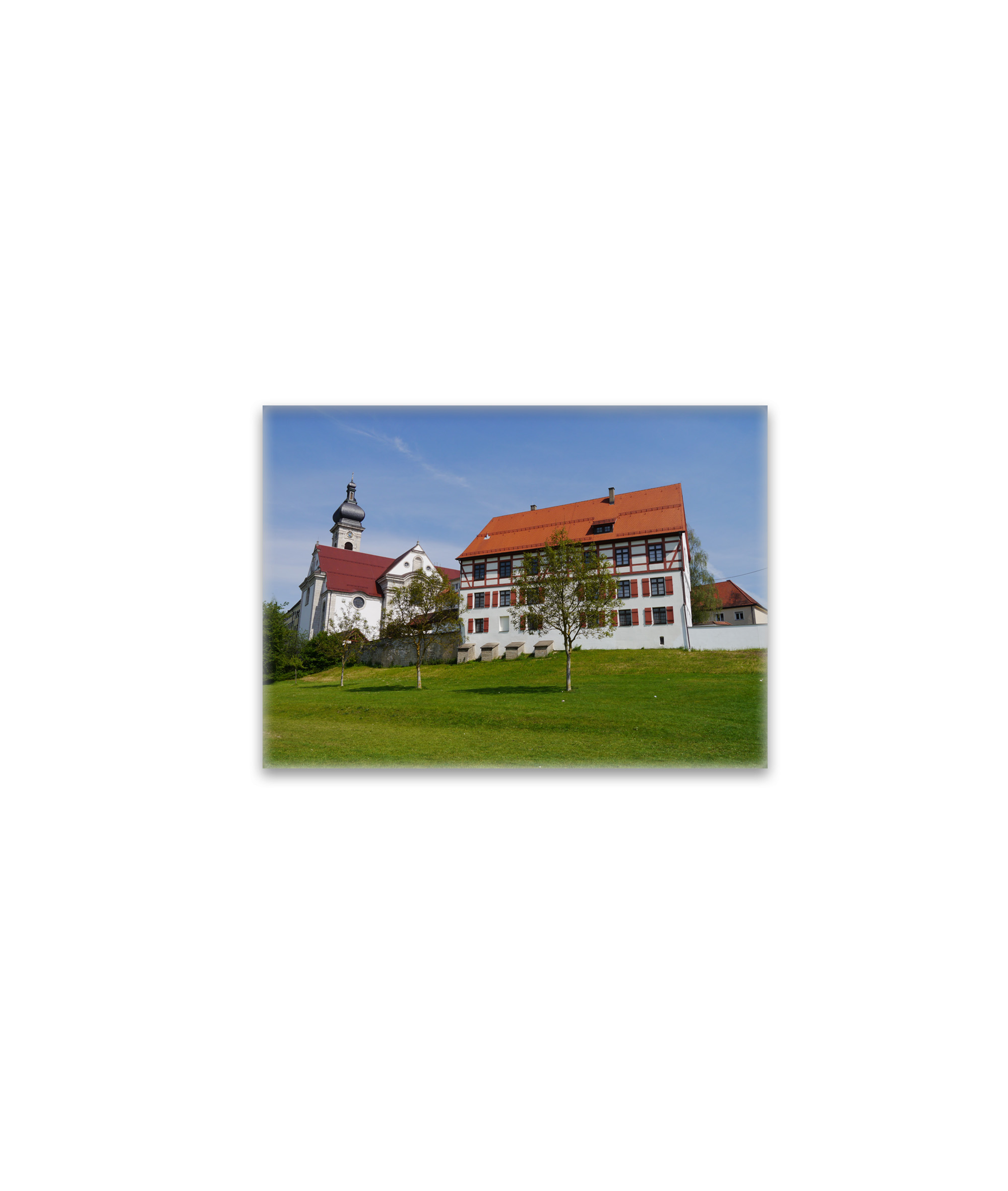 raxxa Glas-Magnet: Stadtpanorama Ehingen mit Herz-Jesu-Kirche