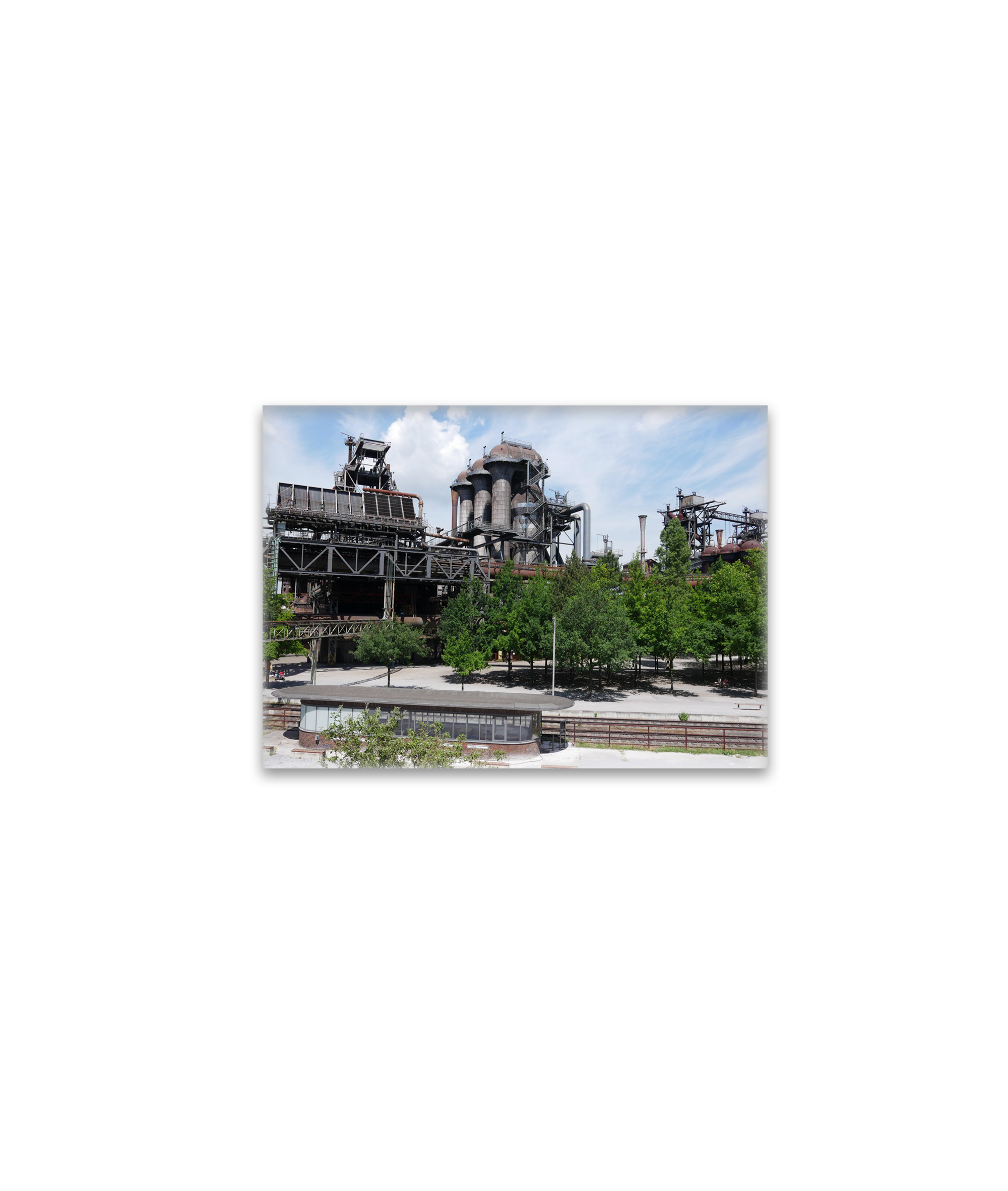 raxxa Glas-Magnet: Industriedenkmal in Duisburg im Landschaftspark Nord