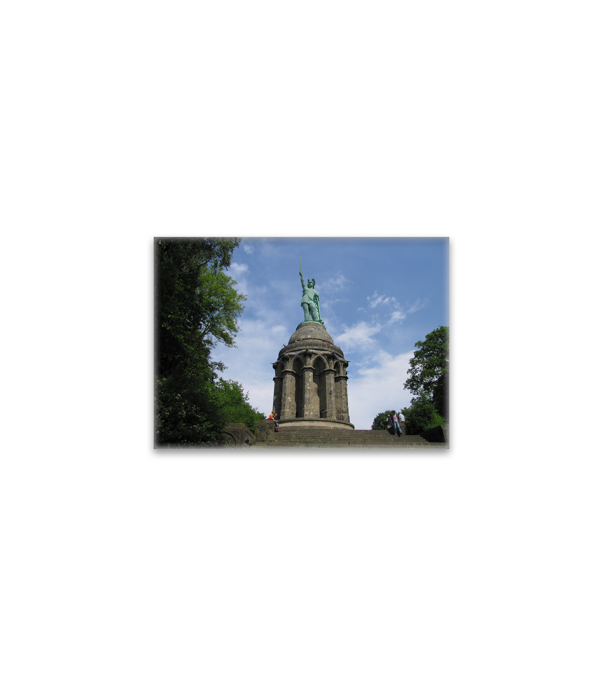 raxxa Glas-Magnet: Hermannsdenkmal im Teutoburger Wald