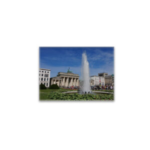 raxxa Glas-Magnet: Berlin Brandenburger Tor Pariser Platz Springbrunnen