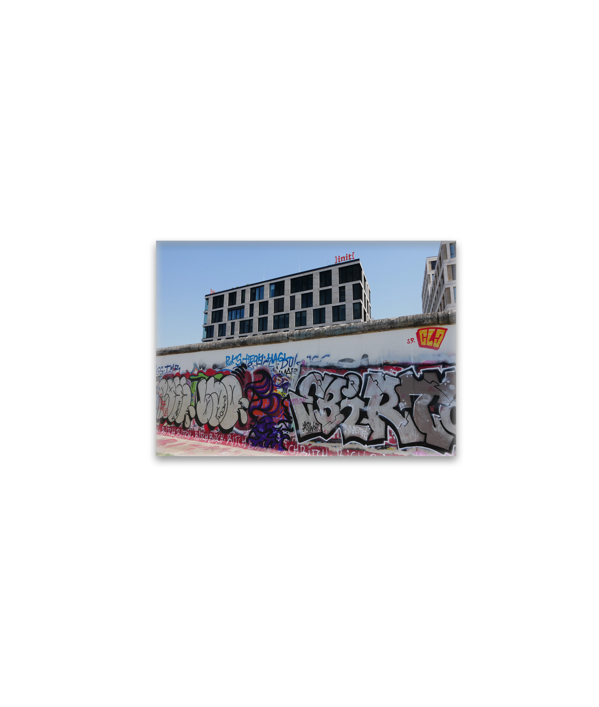 raxxa Glas-Magnet: Berliner Mauer East Side Graffiti Haus