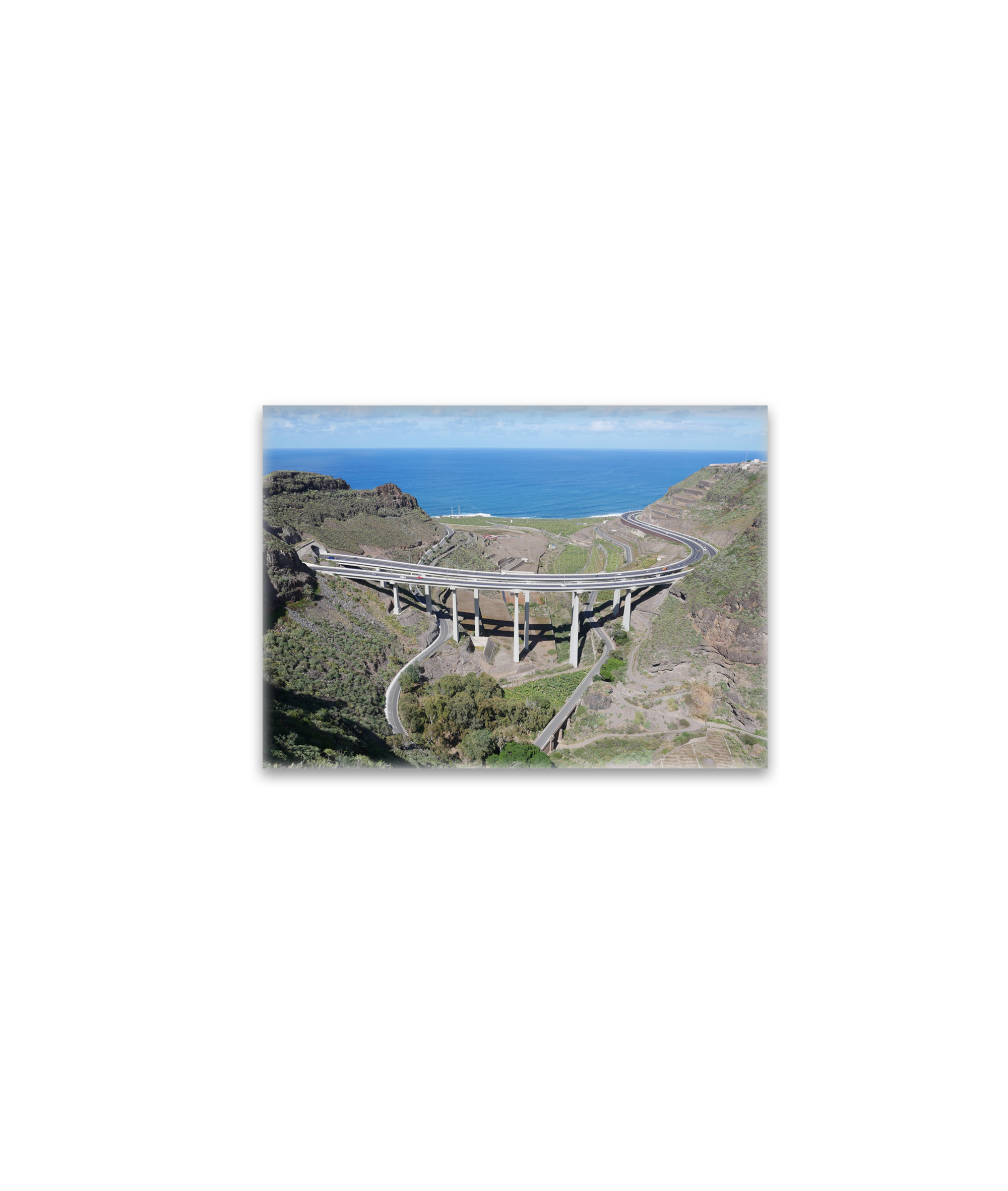 raxxa Glas-Magnet: Gran Canaria Autobahnbrücke