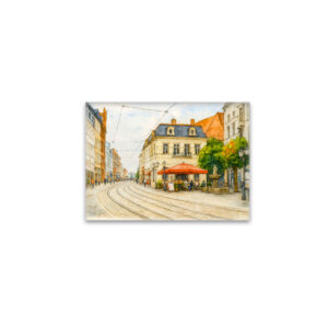 raxxa Glas-Magnet: Brandenburg cityscape aquarell havelland view