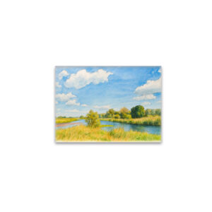 raxxa Glas-Magnet: Gülpe Havel view aquarell havelland style