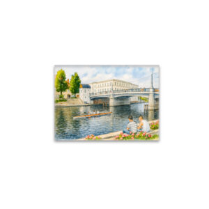 raxxa Glas-Magnet: Jahrtausend bridge aquarell havelland style