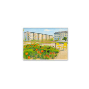 raxxa Glas-Magnet: Premnitz tulips season aquarell havelland