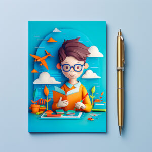 raxxa Postkarte: Future Book Author Dream for Kids