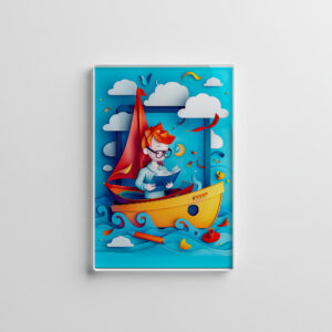raxxa Glas-Magnet: Future Boat Builder Dream for Kids