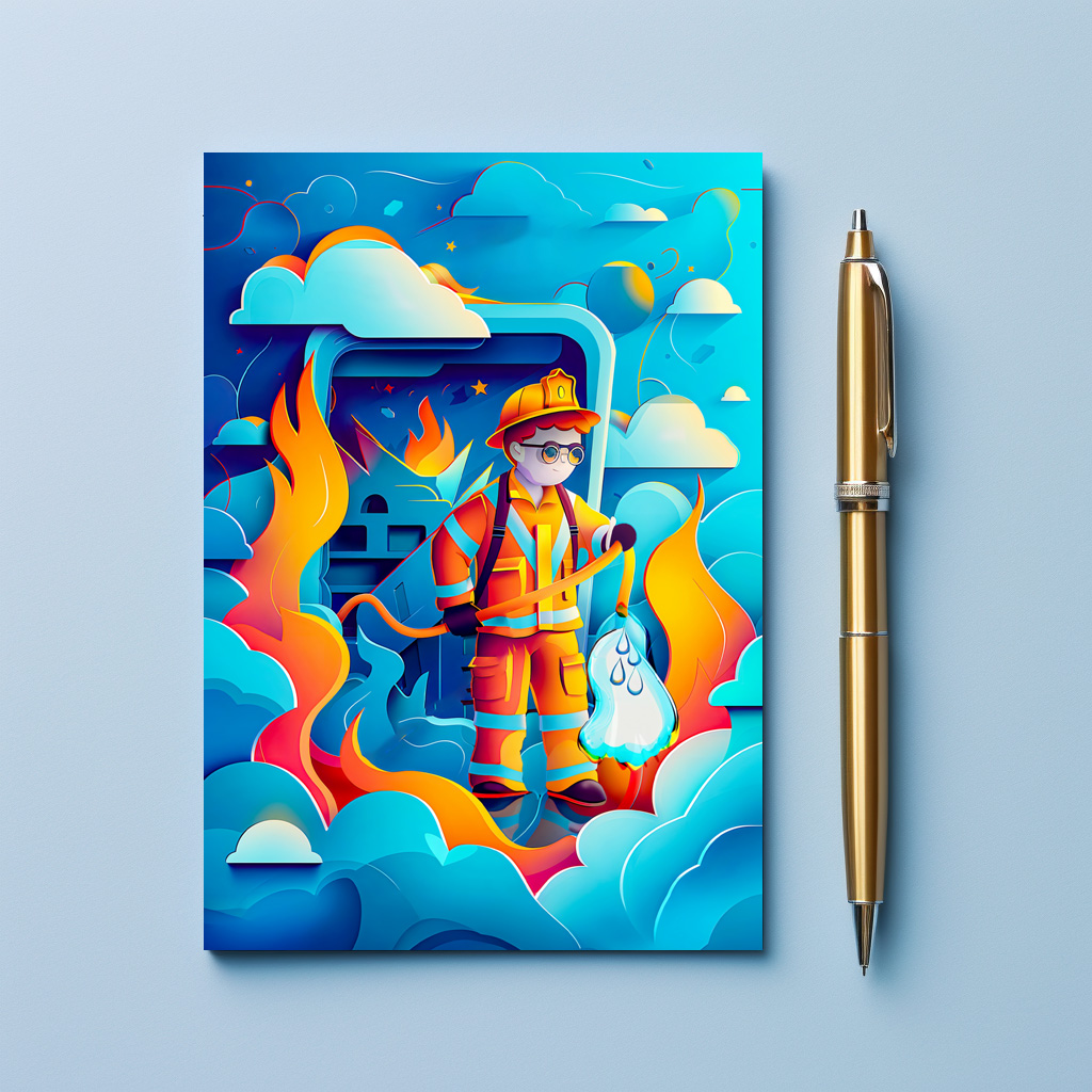 raxxa Postkarte: Future Firefighter Dream for Kids