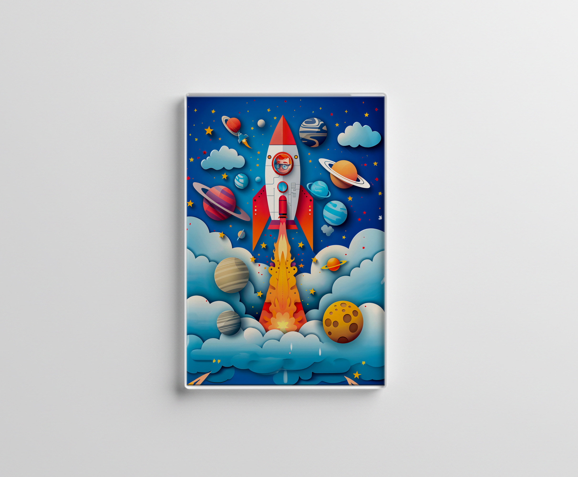 raxxa Glas-Magnet: Future Astronaut Dream for Kids