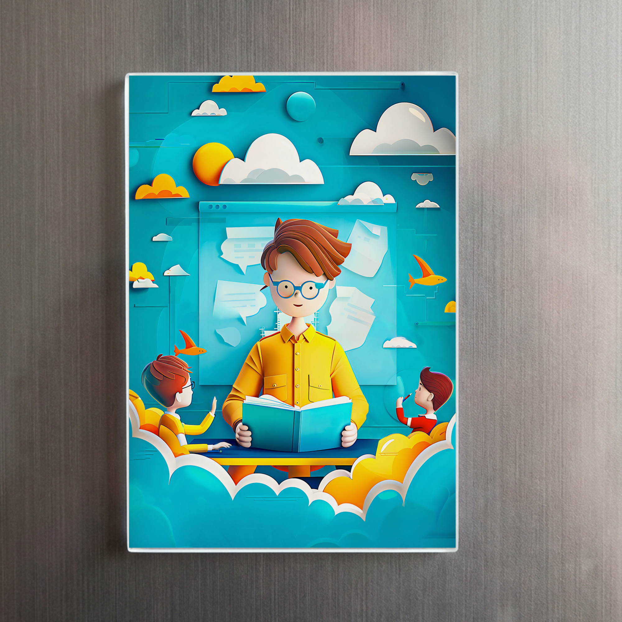 raxxa Glas-Magnet: Future Teacher Dream for Kids - immagine 2