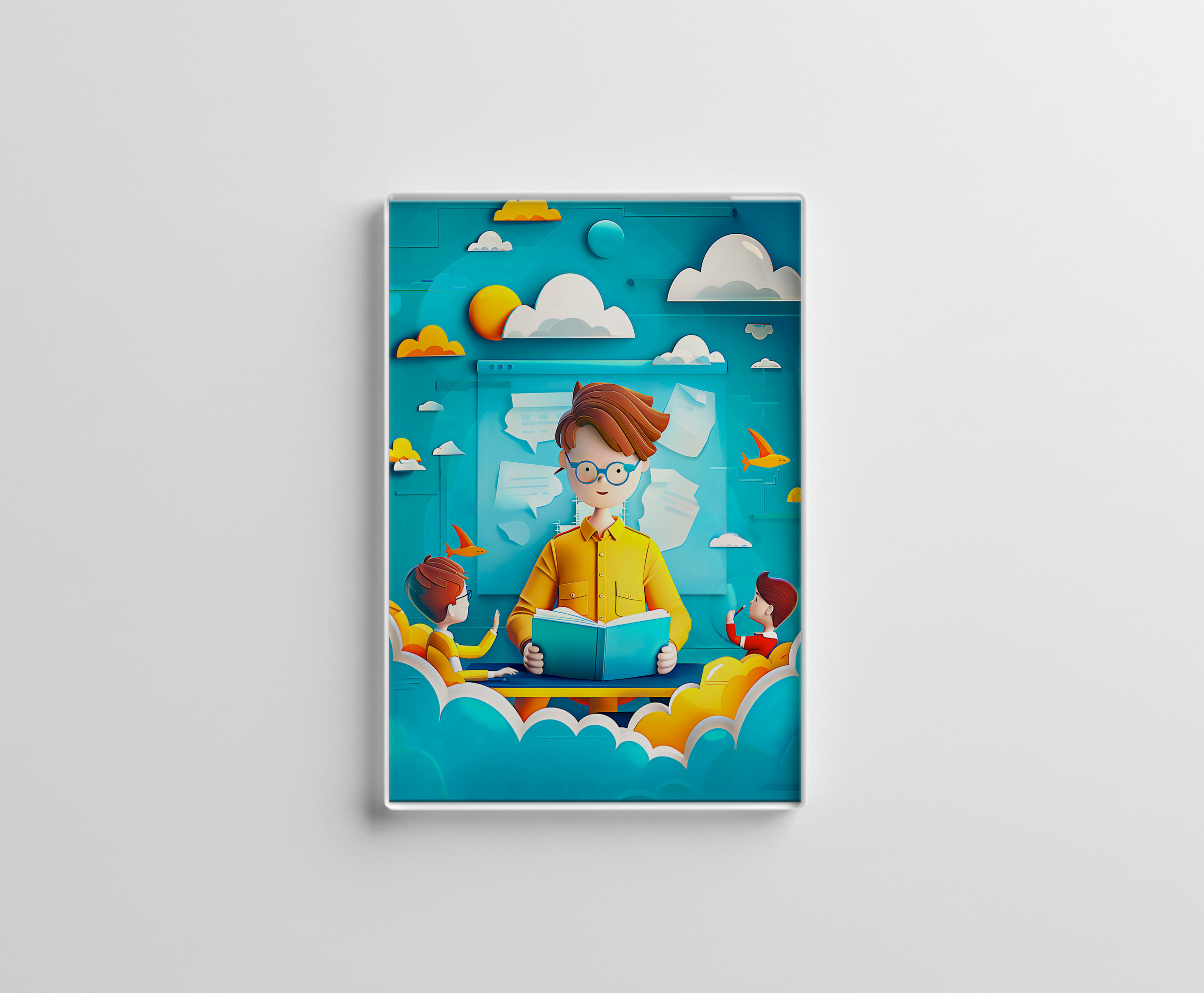 raxxa Glas-Magnet: Future Teacher Dream for Kids