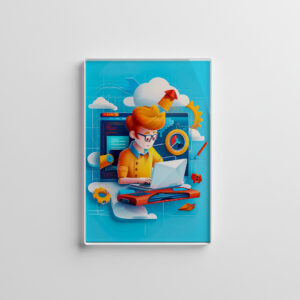 raxxa Glas-Magnet: Future Engineer Dream for Kids