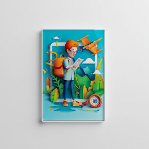 raxxa Glas-Magnet: Future Travel Influencer Dream for Kids
