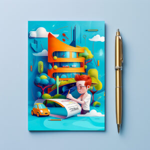 raxxa Postkarte: Impressionism Future Architect Dream for Kids