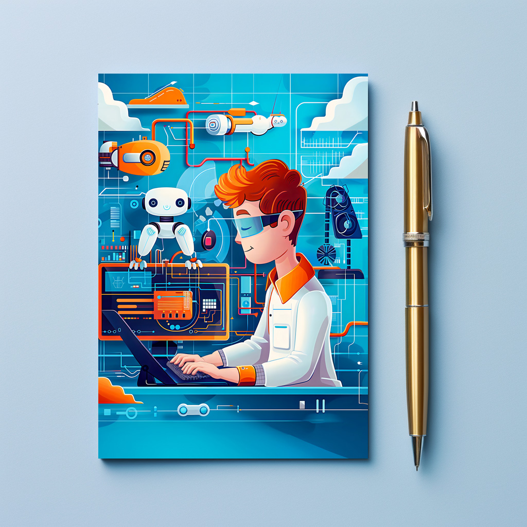 raxxa Postkarte: Future AI Robotics Dream for Kids