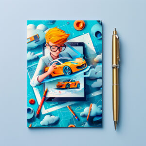 raxxa Postkarte: Future Car Designer Dream for Kids