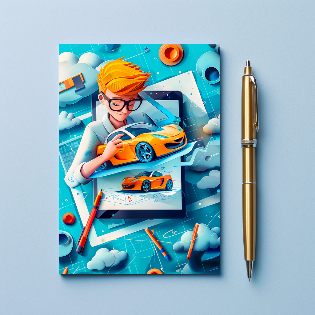 raxxa Postkarte: Future Car Designer Dream for Kids
