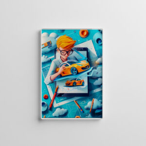 raxxa Glas-Magnet: Future Car Designer Dream for Kids
