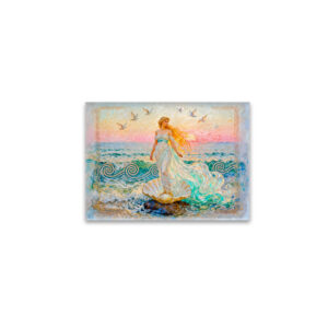 raxxa Glas-Magnet: Aphrodite Rising from Seashell at the Ocean Shore